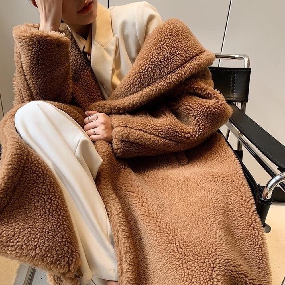 Super warm oversize winter teddy coat